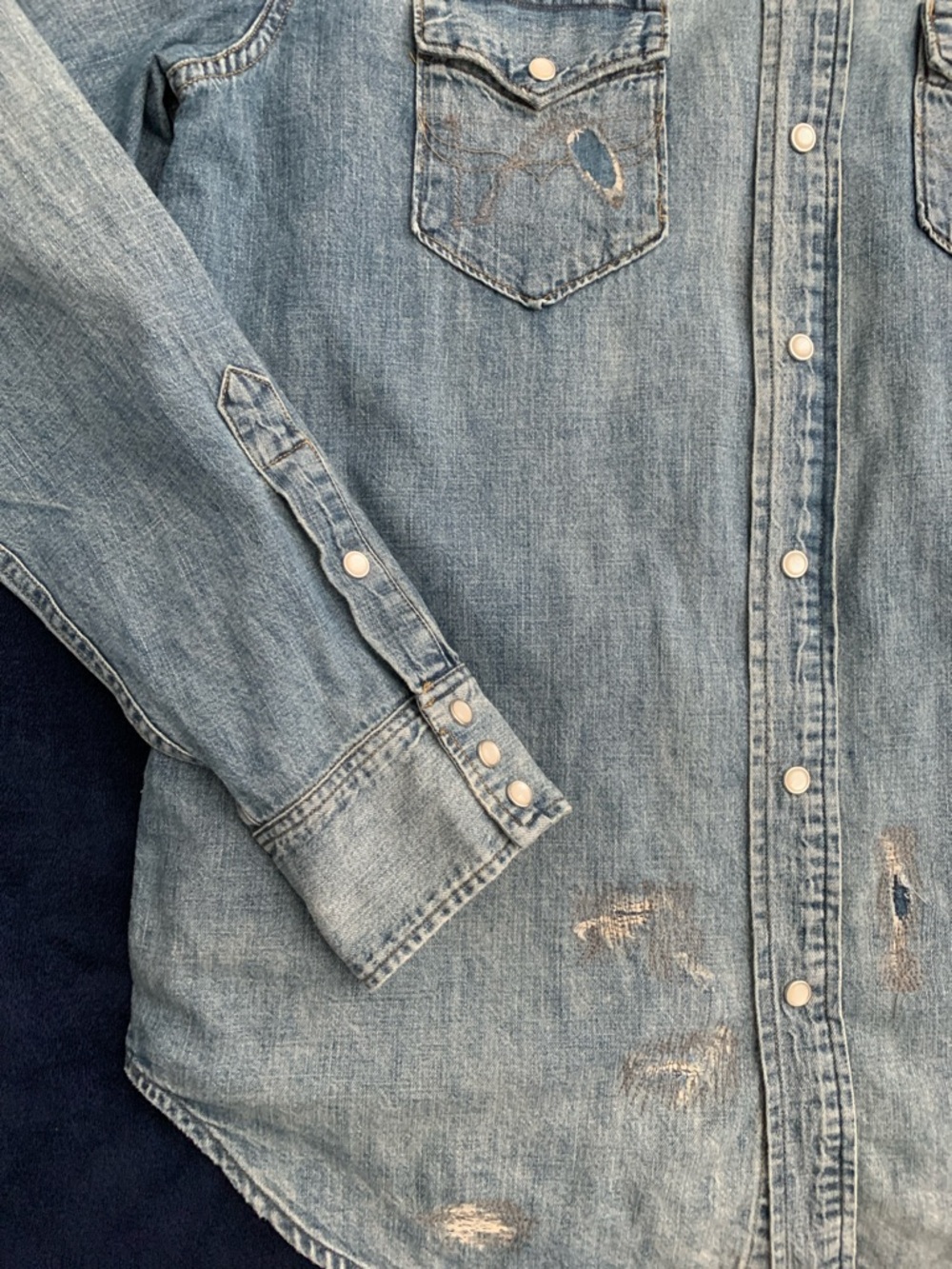 Polo Ralph Lauren Blue Denim Shirt - Picture 3 of 15